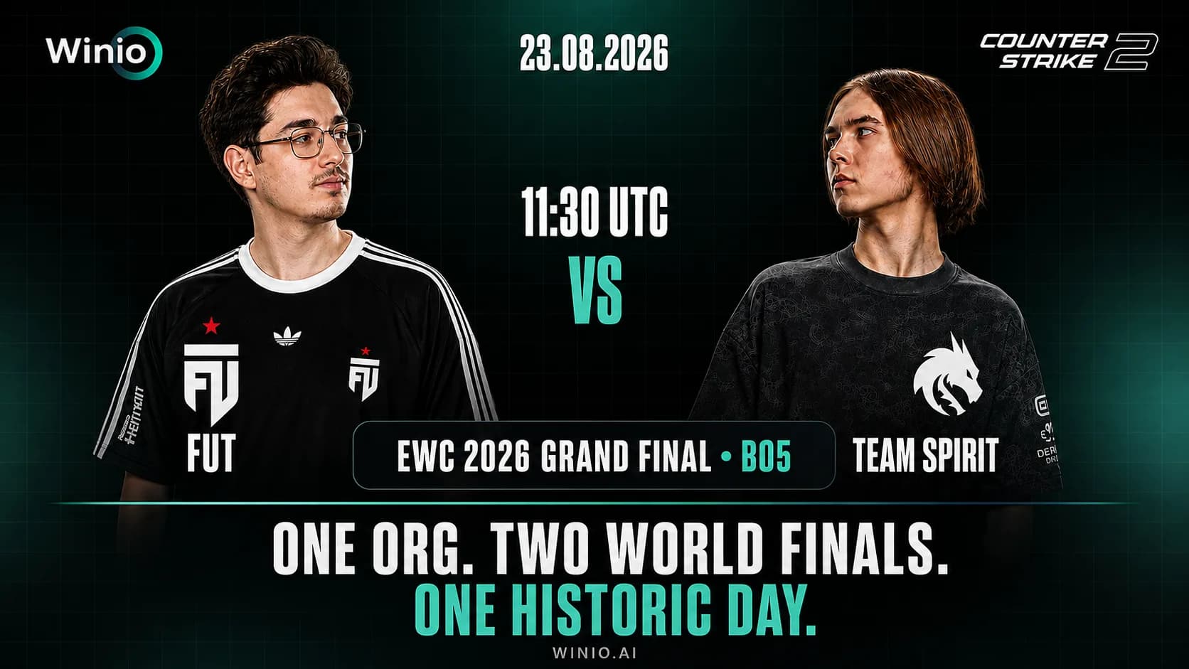 FUT vs Team Spirit: EWC 2026 CS2 Grand Final