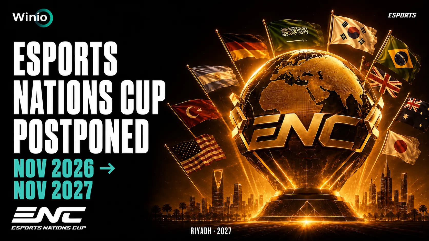 Esports Nations Cup Postponed from 2026 to November 2027