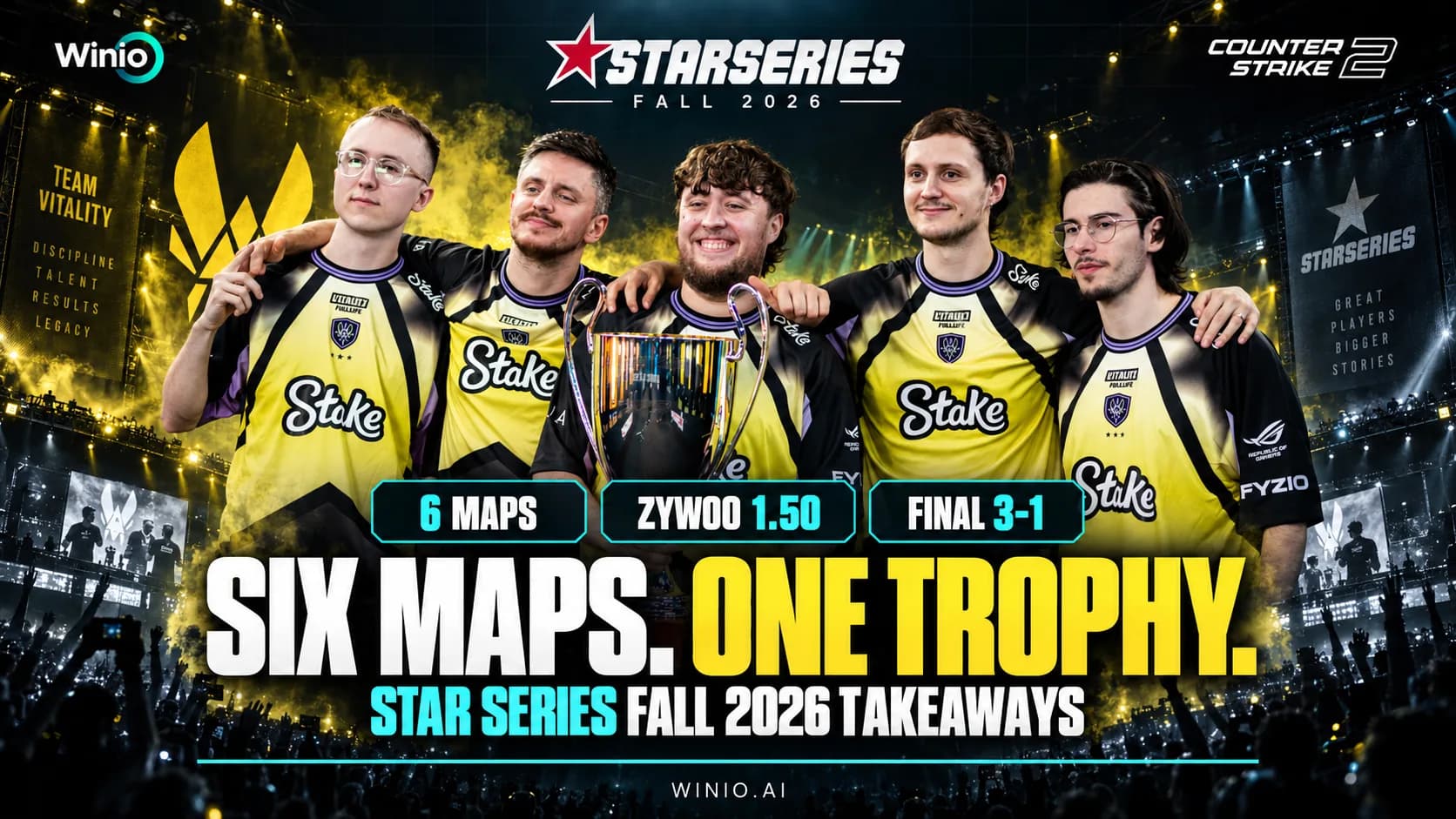 StarSeries Fall 2026 results: Vitality win in Barcelona