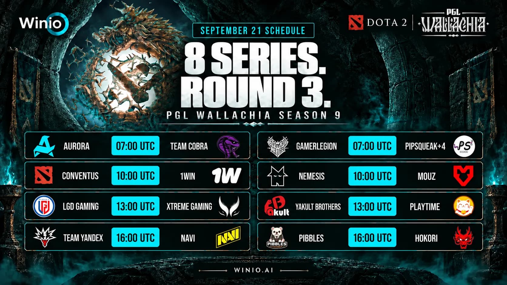 PGL Wallachia Season 9 matches: UTC schedule and prediction for September 21