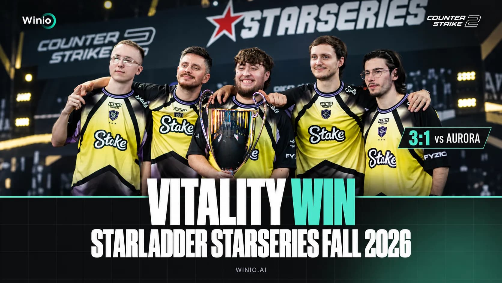 Vitality beat Aurora to win StarSeries Fall 2026