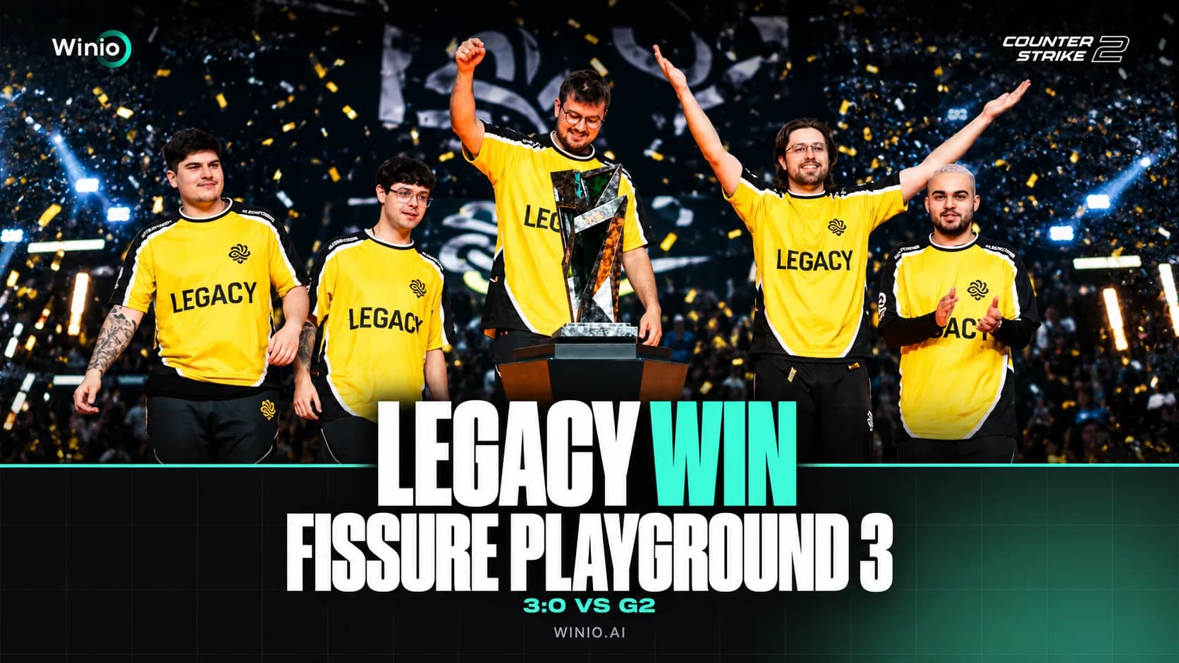 Legacy beat G2 3-0 to win FISSURE Playground 3