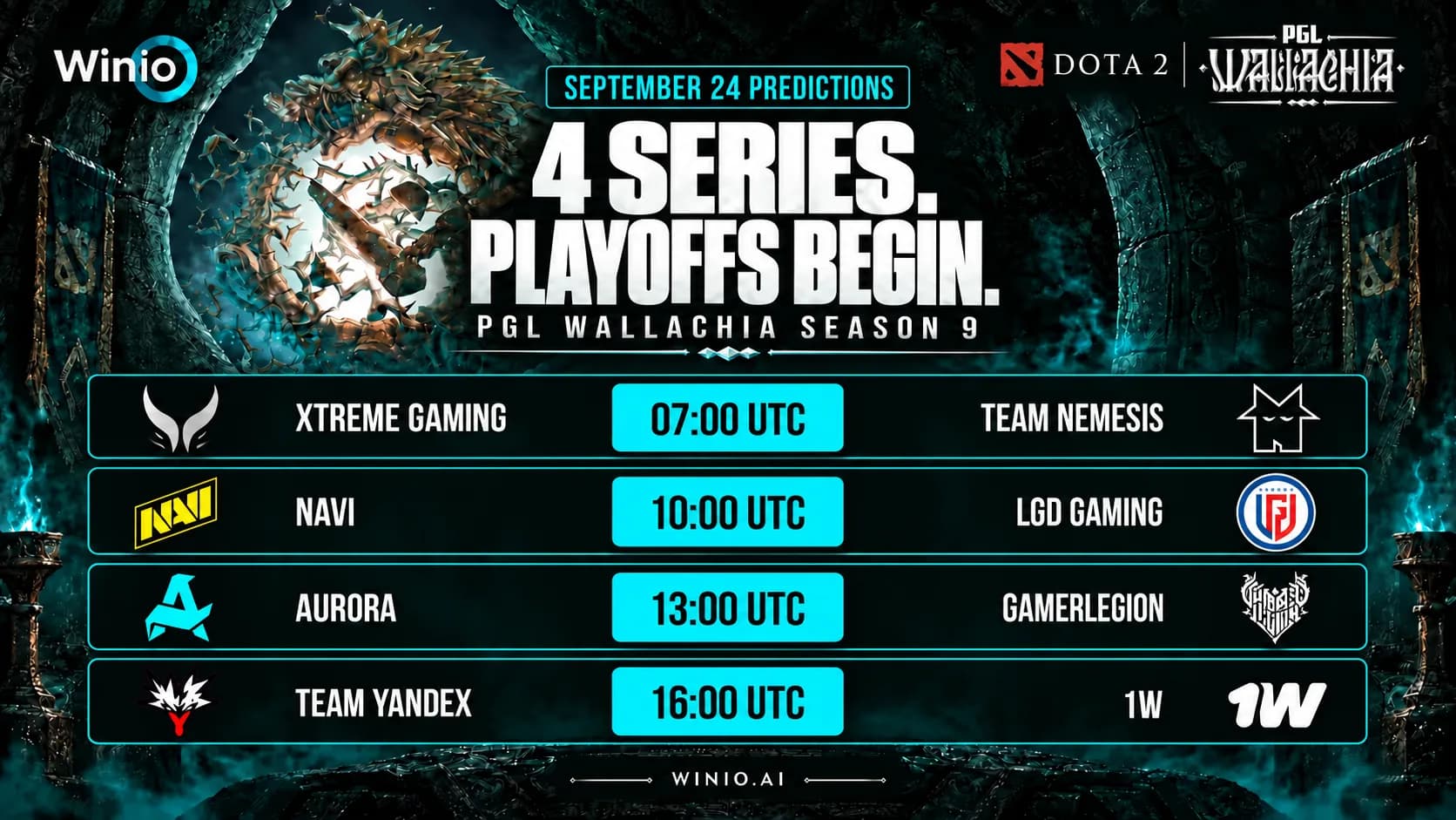PGL Wallachia Season 9 Predictions for September 24