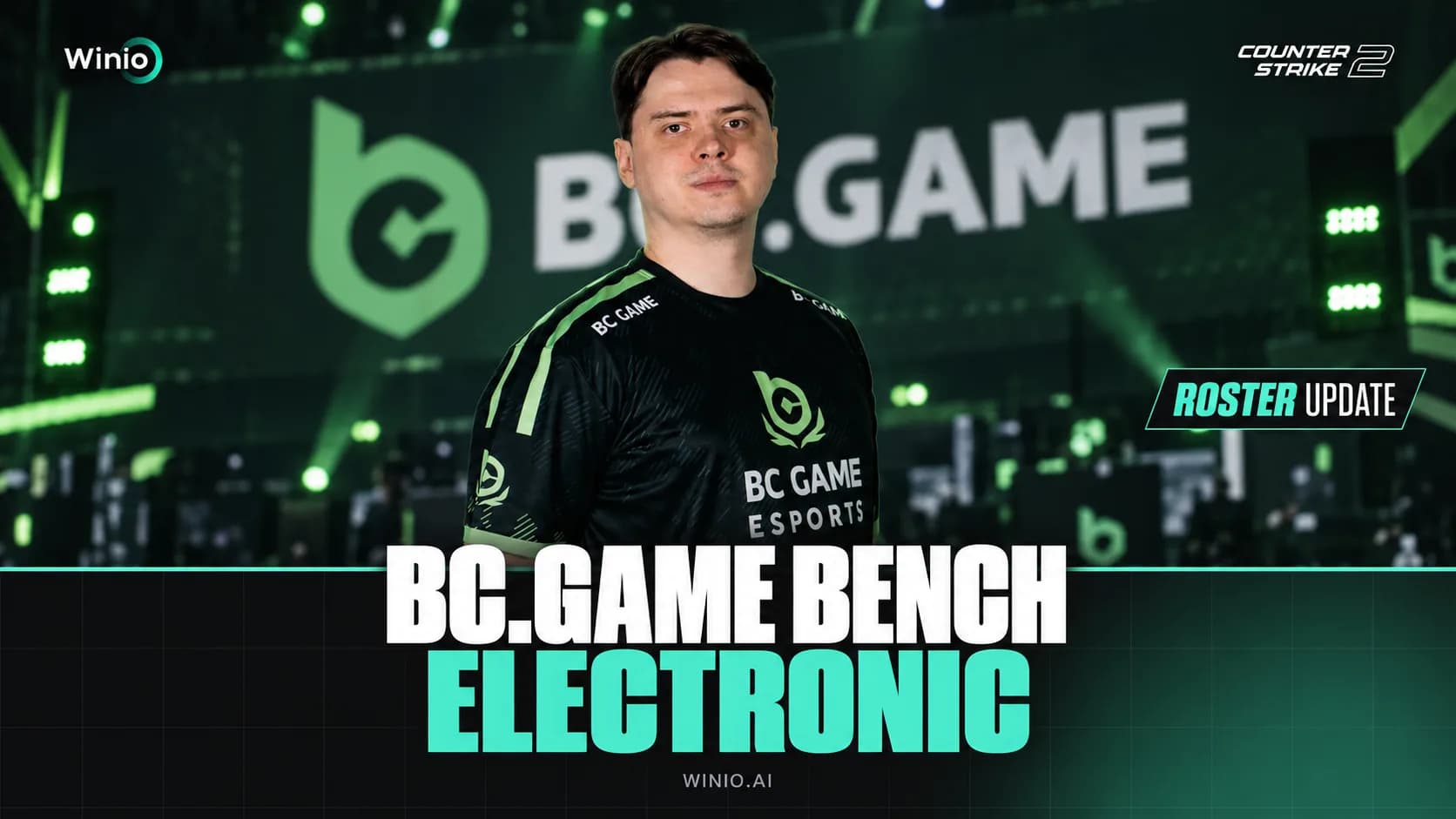 BC.Game Bench electroNic From Active CS2 Roster
