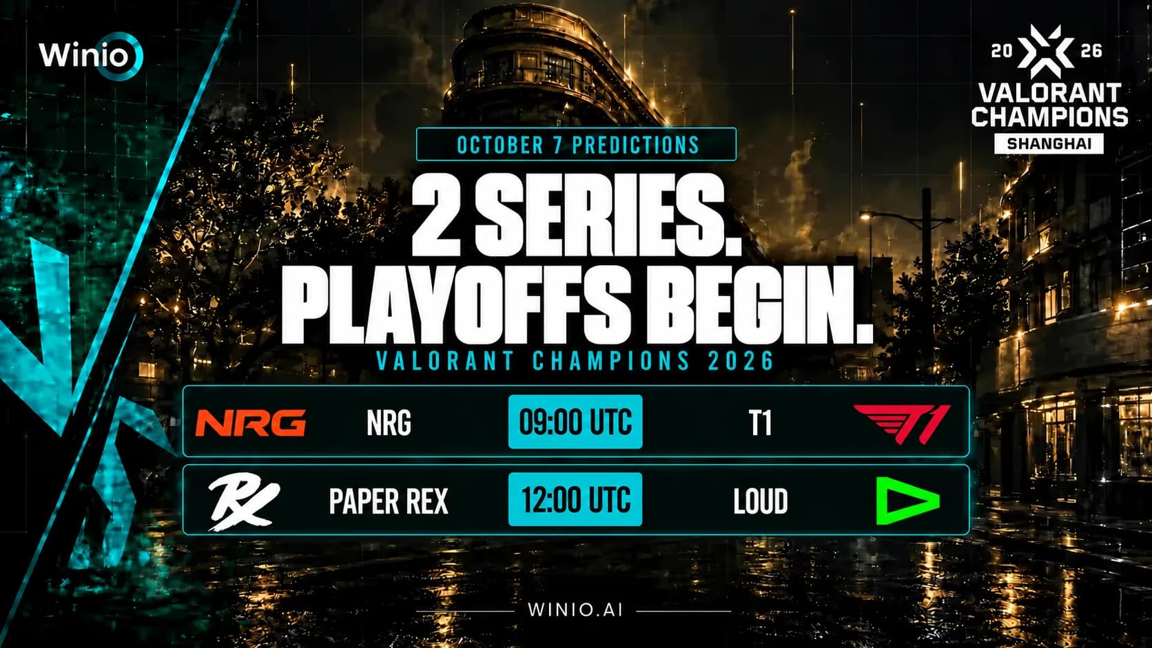 VALORANT Champions 2026 Predictions for October 7 Matches