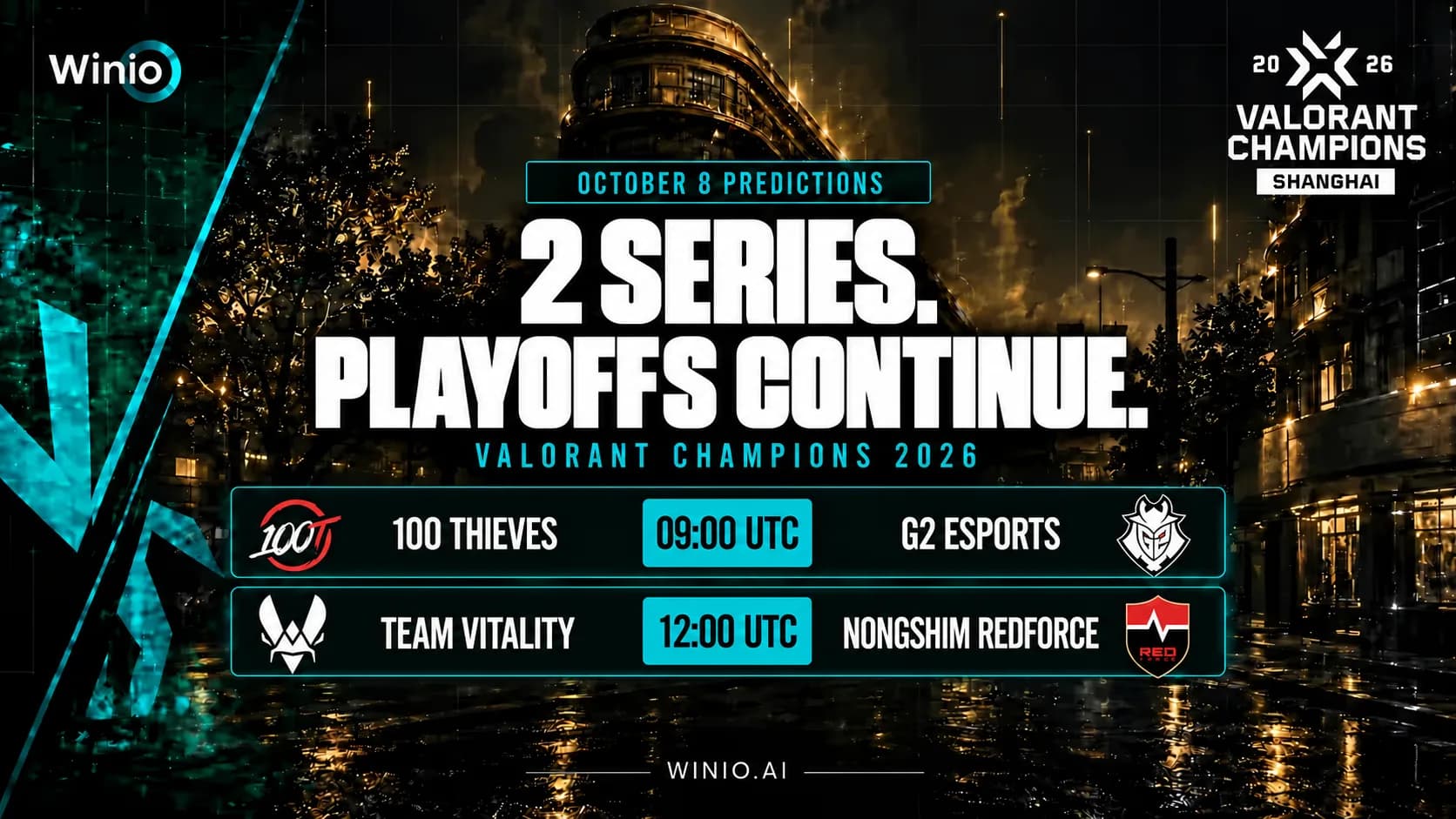 VALORANT Champions 2026 Predictions for October 8 Matches